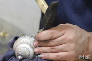 Faisel Ben Ghorbel in his workshop in Tunis' old city